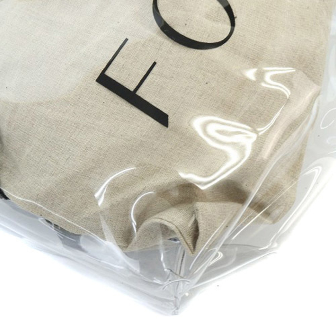 FOXEY(フォクシー)のフォクシー 巾着付き ロゴ クリアバッグ ハンドバッグ ロゴ クリア グレージュ レディースのバッグ(ハンドバッグ)の商品写真