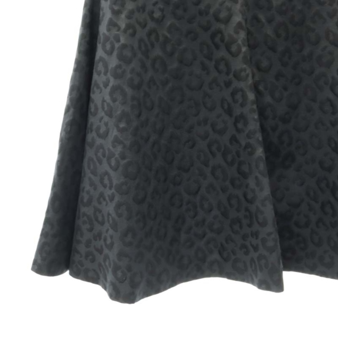 La TOTALITE(ラトータリテ)のラ トータリテ 22AW レオパードフレアスカート ミモレ 36 S 黒 レディースのスカート(ロングスカート)の商品写真