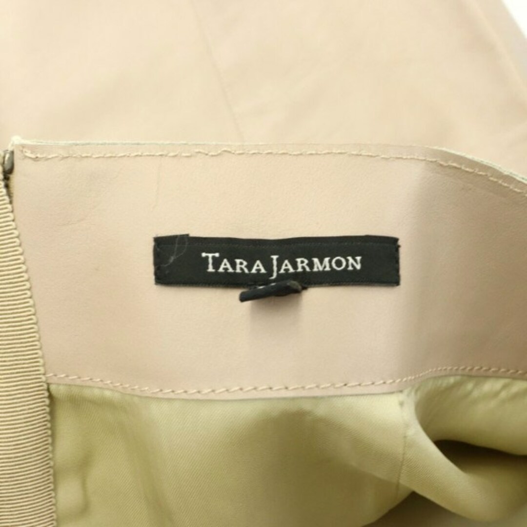 タラジャーモン レザースカート タイト ミモレ ロング 38 M ベージュ レディースのスカート(ロングスカート)の商品写真