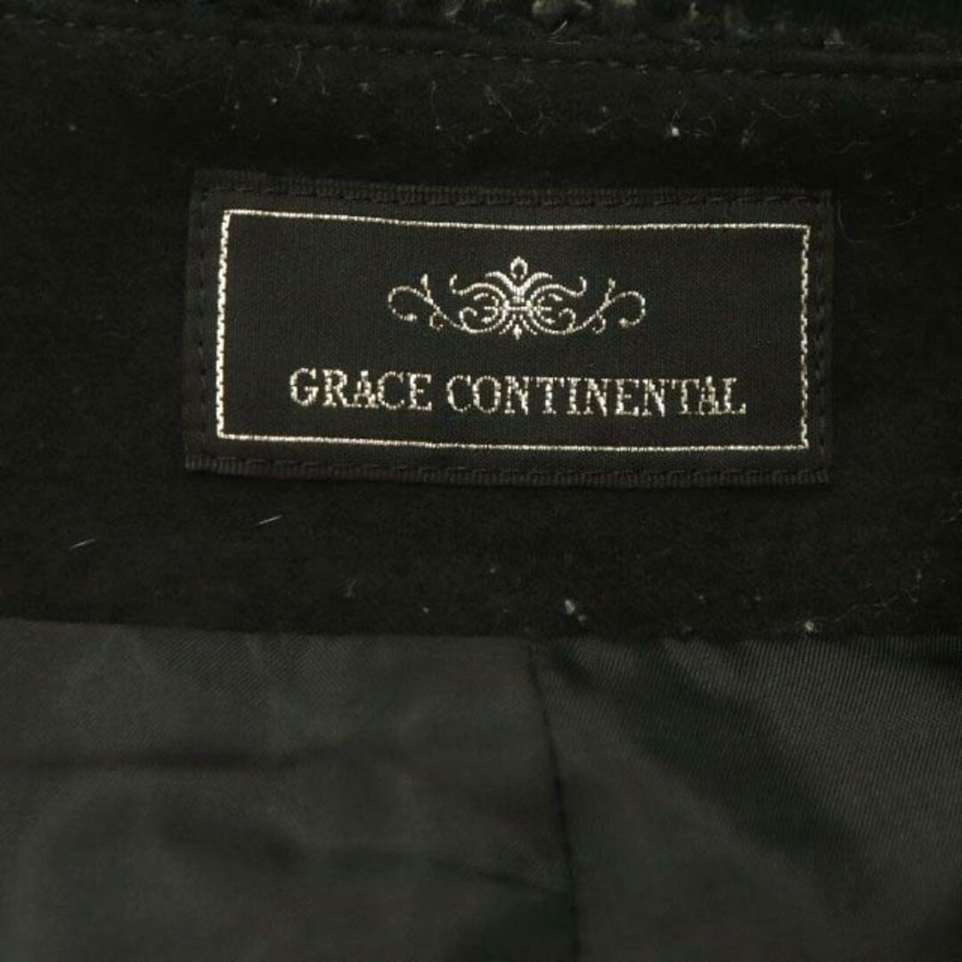 GRACE CONTINENTAL(グレースコンチネンタル)のグレースコンチネンタル パッチワークショートパンツ ラップ調 切替 36 黒 レディースのパンツ(ショートパンツ)の商品写真