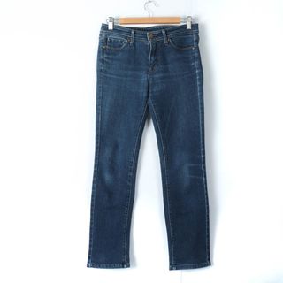 ユニクロ(UNIQLO)のユニクロ デニムパンツ ストレート シンプル　ジーンズ UNIQLO JEANS レディース 25(63.5cm)サイズ ブルー UNIQLO(デニム/ジーンズ)