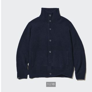 ユニクロ(UNIQLO)の美品　XL スフレヤーンカーディガン　UNIQLO(カーディガン)