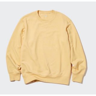 ユニクロ(UNIQLO)のユニクロ　スウェットシャツ　メンズ　長袖　XL イエロー系(スウェット)