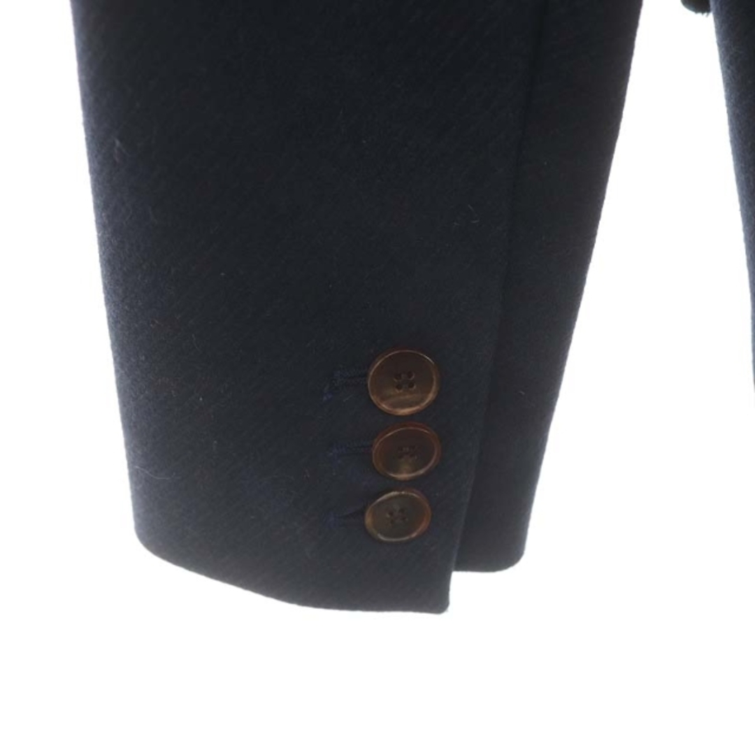 CARVEN(カルヴェン)のカルヴェン ファー ウール ダブル コート ショート丈 34 紺 ネイビー レディースのジャケット/アウター(その他)の商品写真