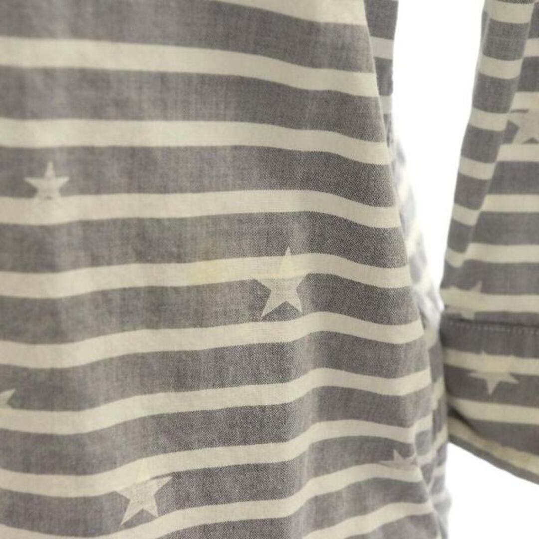 uniform experiment(ユニフォームエクスペリメント)のユニフォームエクスペリメント 七分袖 プルオーバー ボーダー スター柄 メンズのトップス(シャツ)の商品写真
