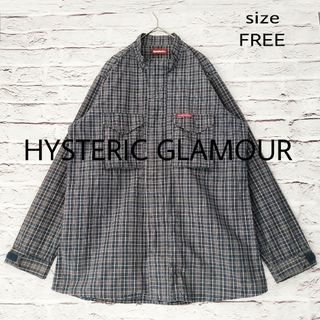 ヒステリックグラマー(HYSTERIC GLAMOUR)の【ビッグサイズ】HYSTERIC GLAMOUR スタンドカラー チェックシャツ(シャツ)