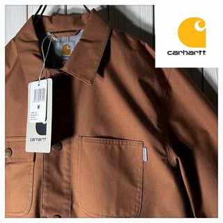 carhartt - 【新品 防水加工 M】カーハート carhartt 刺繍ロゴ パウエルコート 茶