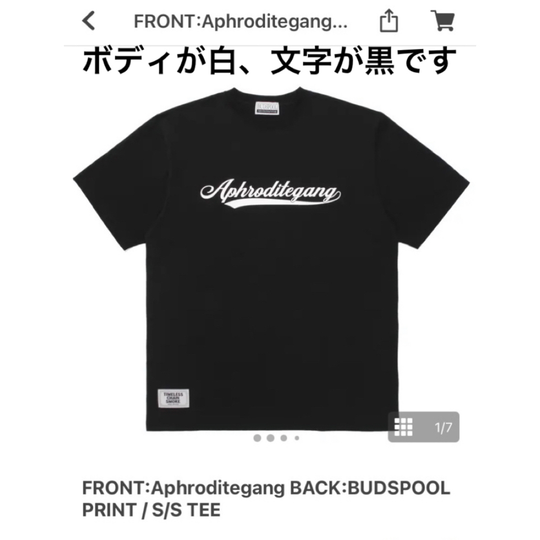 舐達麻 APHODITEGANG BUDSPOOL Tシャツ Ｌサイズ 廃番品 メンズのトップス(Tシャツ/カットソー(半袖/袖なし))の商品写真