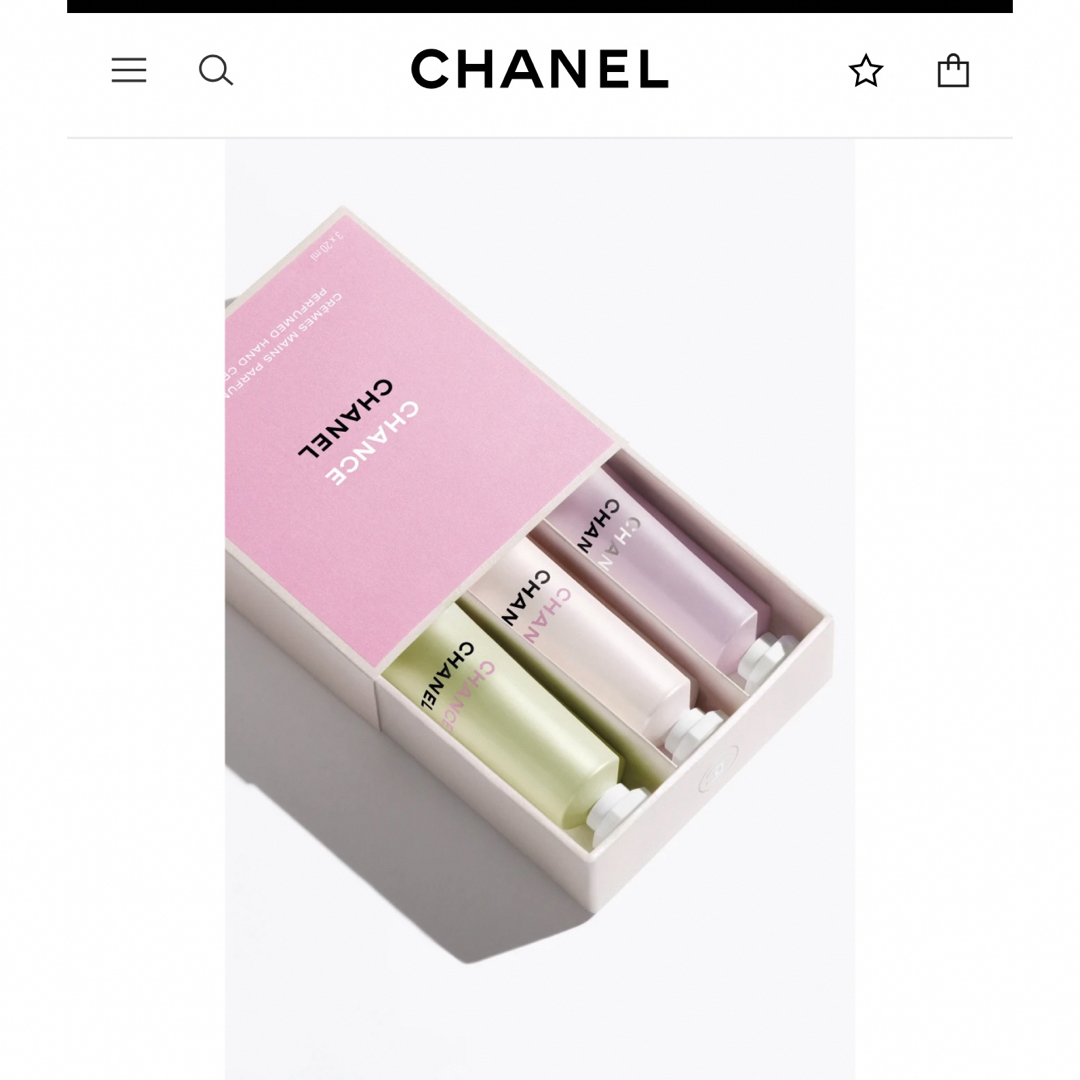 CHANEL(シャネル)のシャネルCHANELオーチャンスクレームマン　ハンドクリーム　限定ミラー鏡付き コスメ/美容のボディケア(ハンドクリーム)の商品写真