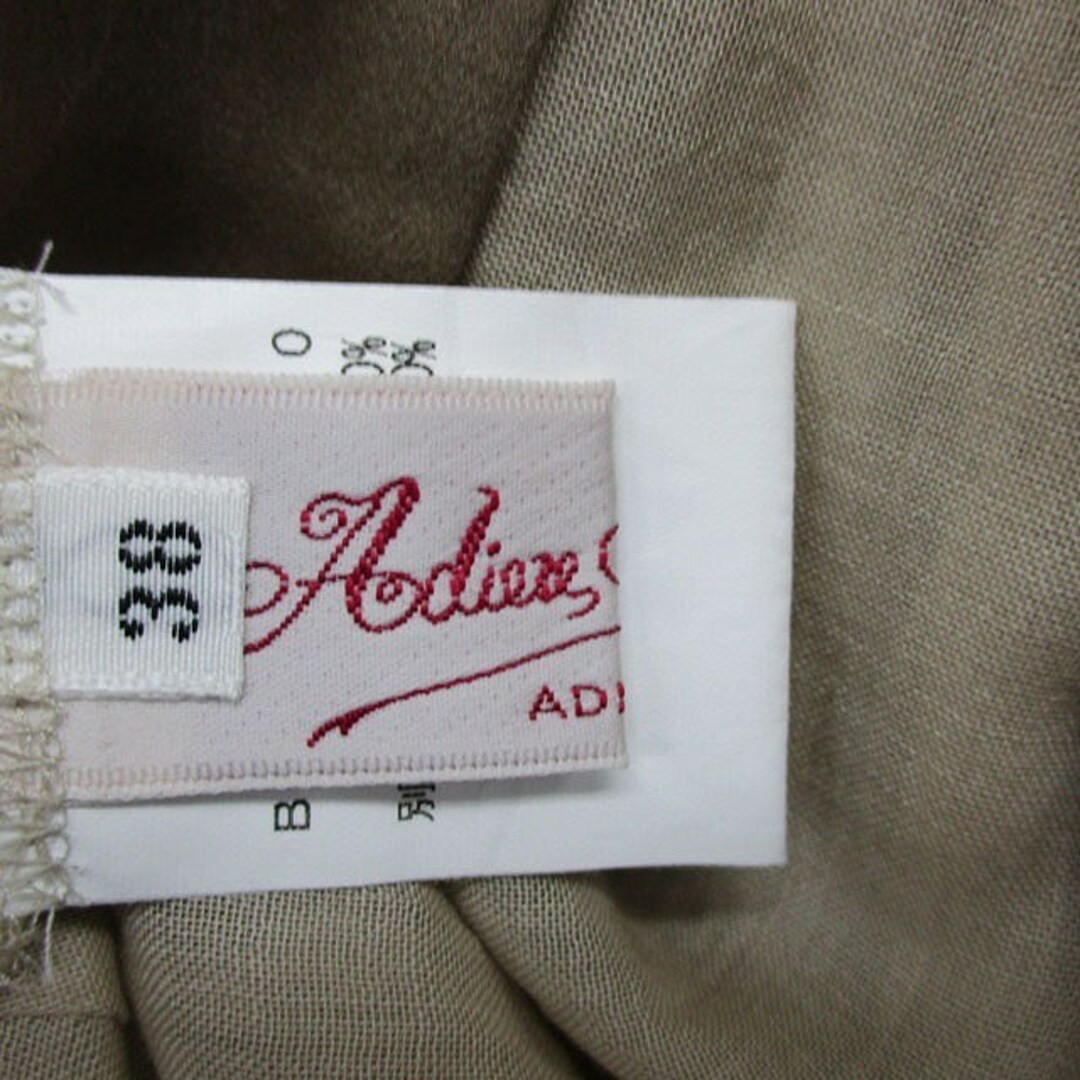 ADIEU TRISTESSE(アデュートリステス)のアデュートリステス ワンピース 半袖 ロング シースルー シルク リボン 38 レディースのワンピース(ひざ丈ワンピース)の商品写真