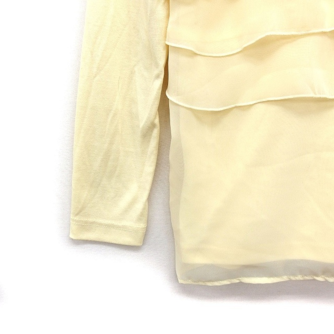 NATURAL BEAUTY BASIC(ナチュラルビューティーベーシック)のナチュラルビューティーベーシック シフォンティアード カットソー Tシャツ 黄 レディースのトップス(その他)の商品写真