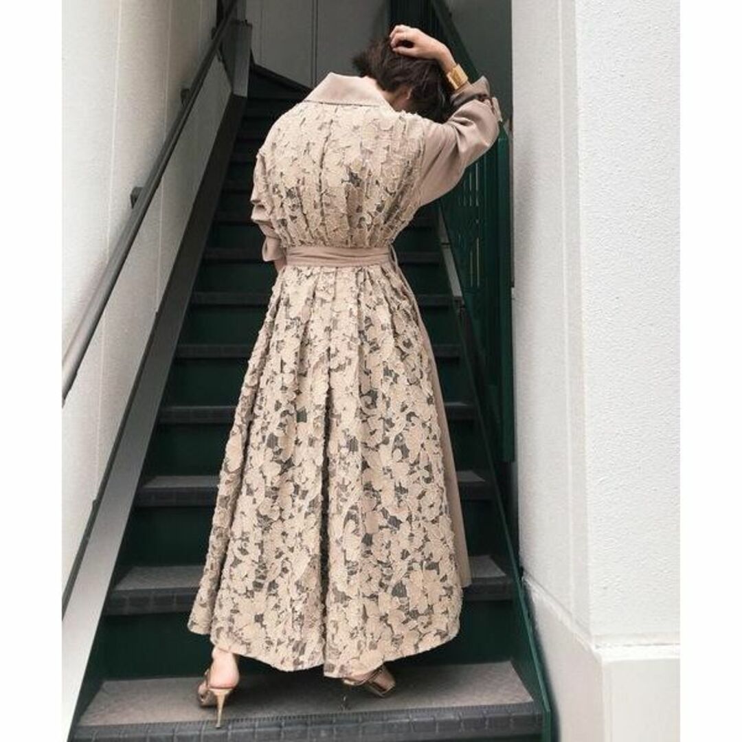 AMERI BACK LACE COAT バックレース トレンチコート AMERI BACK LACE COAT バックレース トレンチコート