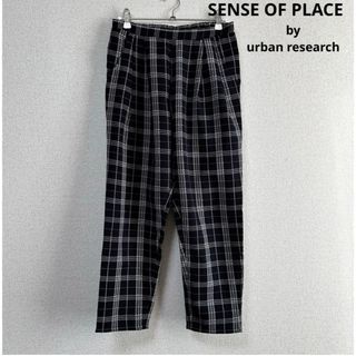 センスオブプレイスバイアーバンリサーチ(SENSE OF PLACE by URBAN RESEARCH)のセンスオブプレイスバイアーバンリサーチ　 カジュアルパンツ　ネイビー(カジュアルパンツ)