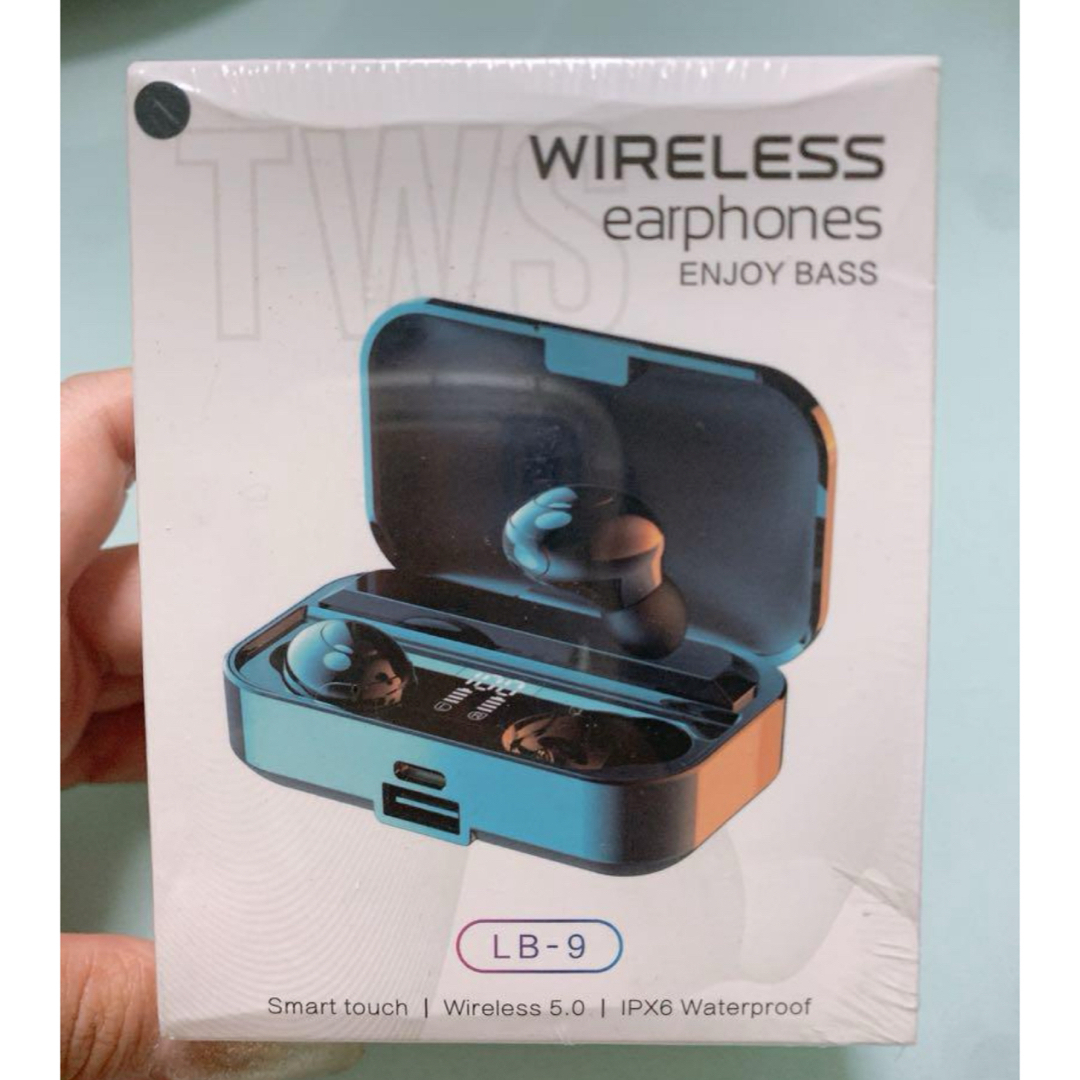 ワイヤレスイヤホン　Bluetooth ブルートゥース スマホ/家電/カメラのオーディオ機器(ヘッドフォン/イヤフォン)の商品写真