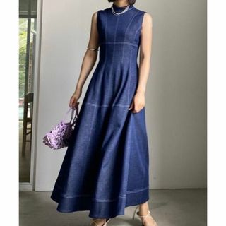 アメリヴィンテージ(Ameri VINTAGE)のAMERI TORSO LIKE DENIM DRESS(ロングワンピース/マキシワンピース)