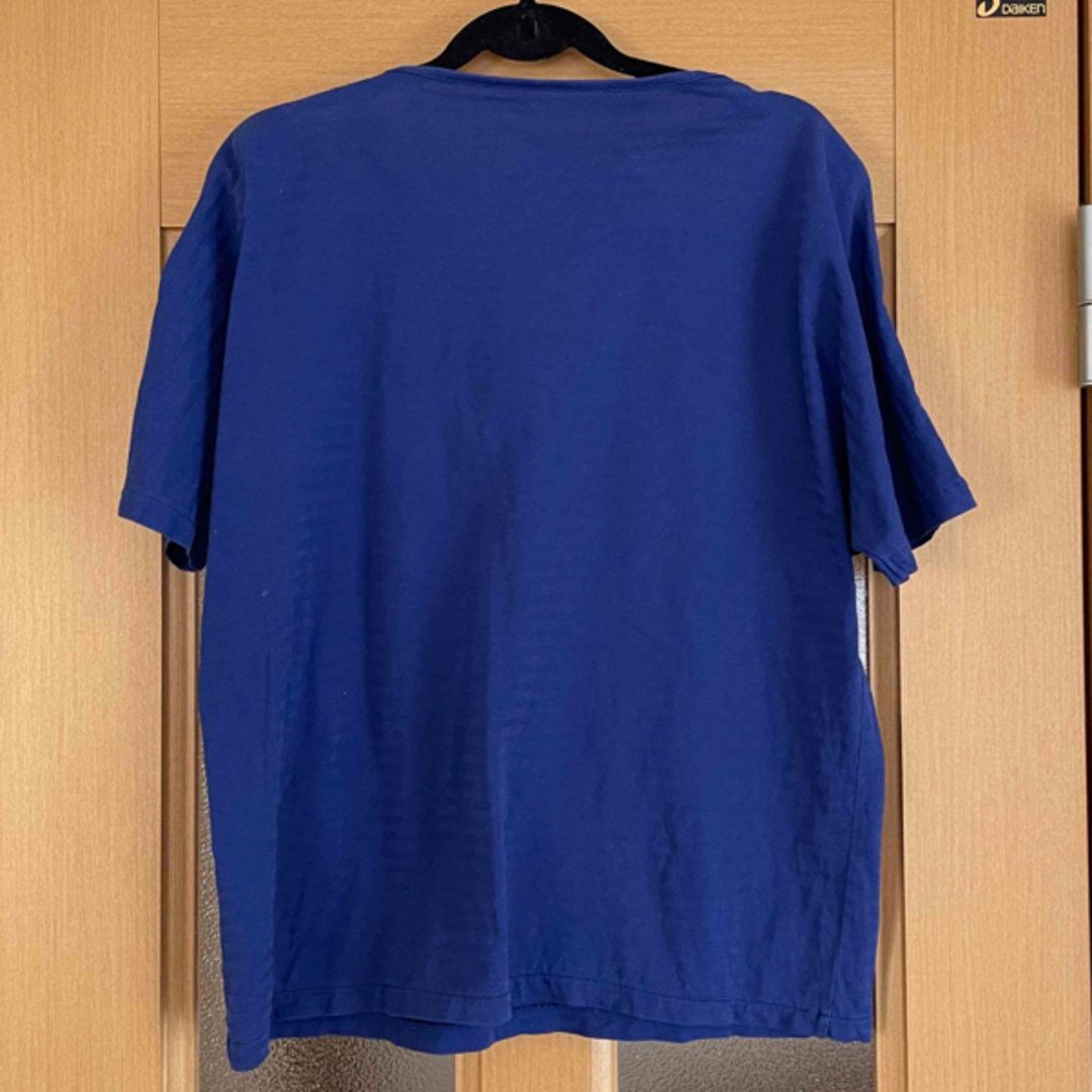 シャルレ(シャルレ)のカットソー　半袖　ブルー　ストライプ　Tシャツ レディースのトップス(カットソー(半袖/袖なし))の商品写真