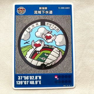 【非売品・レア】マンホールカード　新潟県　流域下水道　トキ　とき　朱鷺(その他)