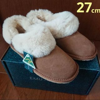 EMU Australia - エミュー　EMU　UGG　ムートン　ブーツ　スリッポン　ファー　ボア　27cm