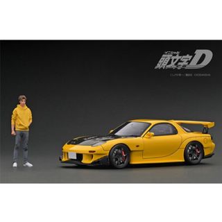 イグニッションモデル　1/18 イニシャルD RX-7 髙橋フィギュア付(ミニカー)