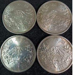 銀貨　東京オリンピック1.000円銀貨　silver925 美品  4枚 R―5(金属工芸)