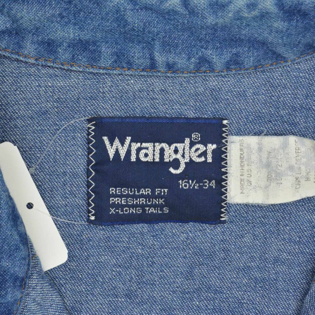 Wrangler(ラングラー)の【WRANGLER】80s 70127MW デニムウエスタン長袖シャツ メンズのトップス(シャツ)の商品写真