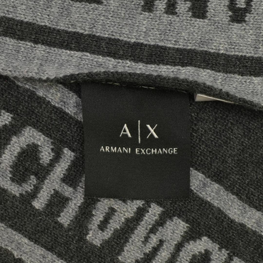 ARMANI EXCHANGE(アルマーニエクスチェンジ)の【ARMANIEXCHANGE】ロゴ コットンニットマフラー メンズのファッション小物(マフラー)の商品写真