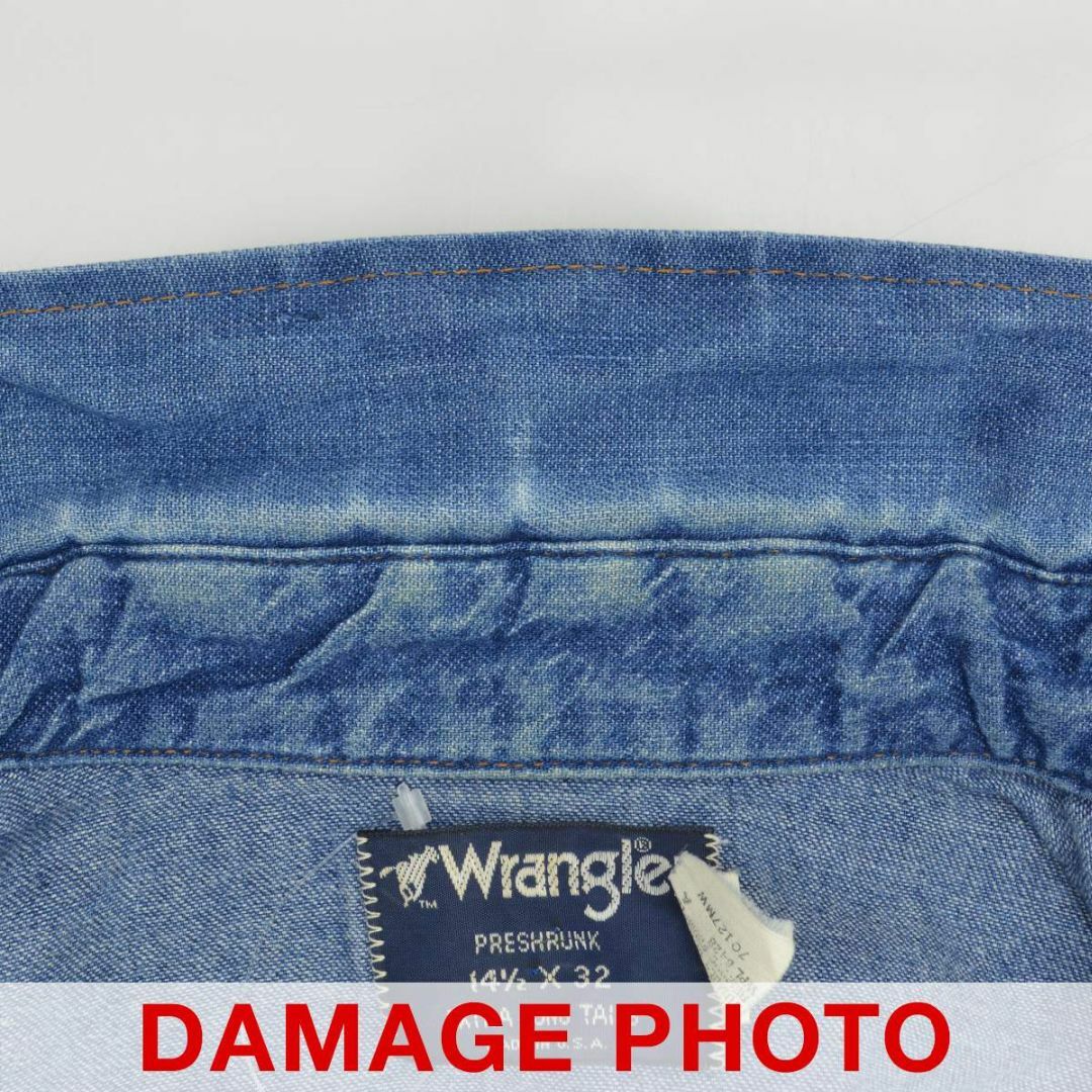 Wrangler(ラングラー)の【WRANGLER】80s 70127MW デニムウエスタン長袖シャツ メンズのトップス(シャツ)の商品写真