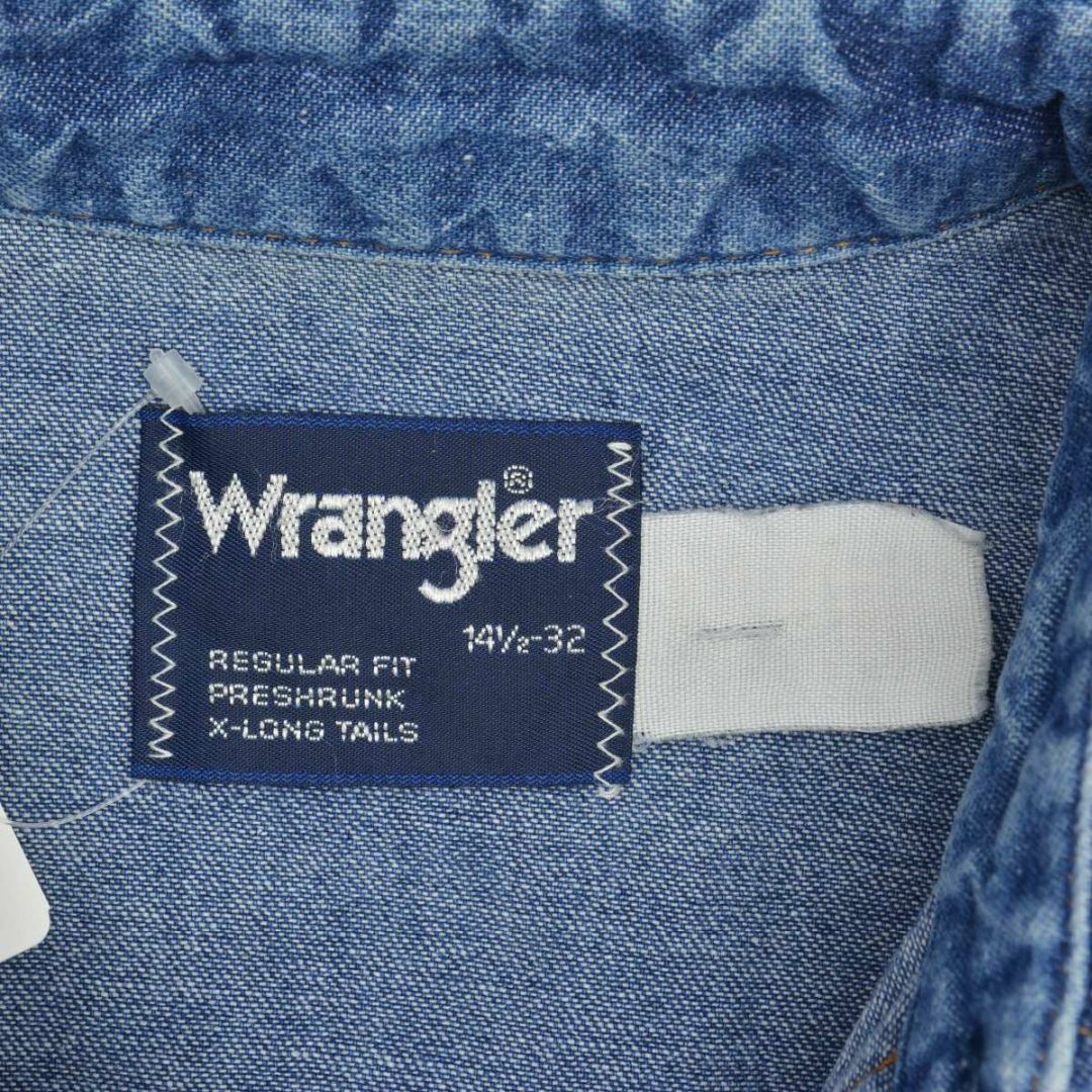 Wrangler(ラングラー)の【WRANGLER】80s デニムウエスタン長袖シャツ メンズのトップス(シャツ)の商品写真