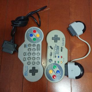 スーパーファミコン(スーパーファミコン)の【ジャンク品】スーパーファミコン コントローラー 2つセット(その他)