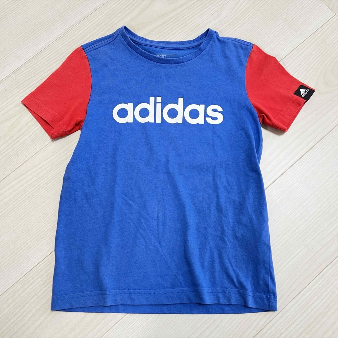 adidas(アディダス)のadidas  半袖 Tシャツ キッズ/ベビー/マタニティのキッズ服男の子用(90cm~)(Tシャツ/カットソー)の商品写真
