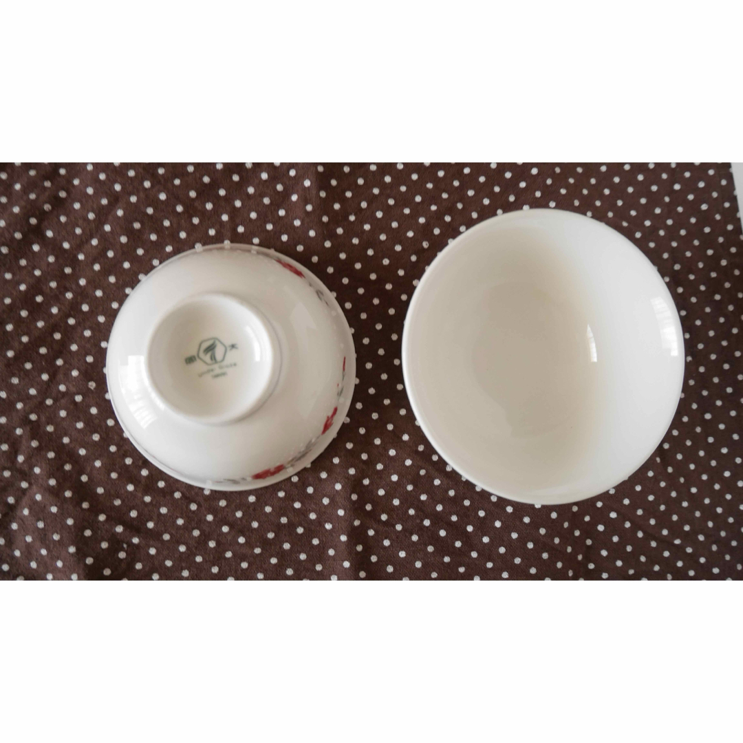 ⭐︎レトロ⭐︎台湾大同陶器　バラ柄小碗(2個セット) インテリア/住まい/日用品のキッチン/食器(食器)の商品写真