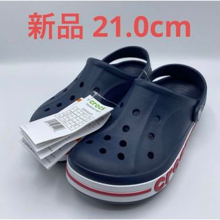 クロックス(crocs)の新品 タグ付●クロックス CROCS バヤバンド ネイビー 21cm(サンダル)