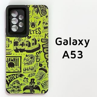 Galaxy A53 5G ネオンイエロー カバー イラスト(Androidケース)