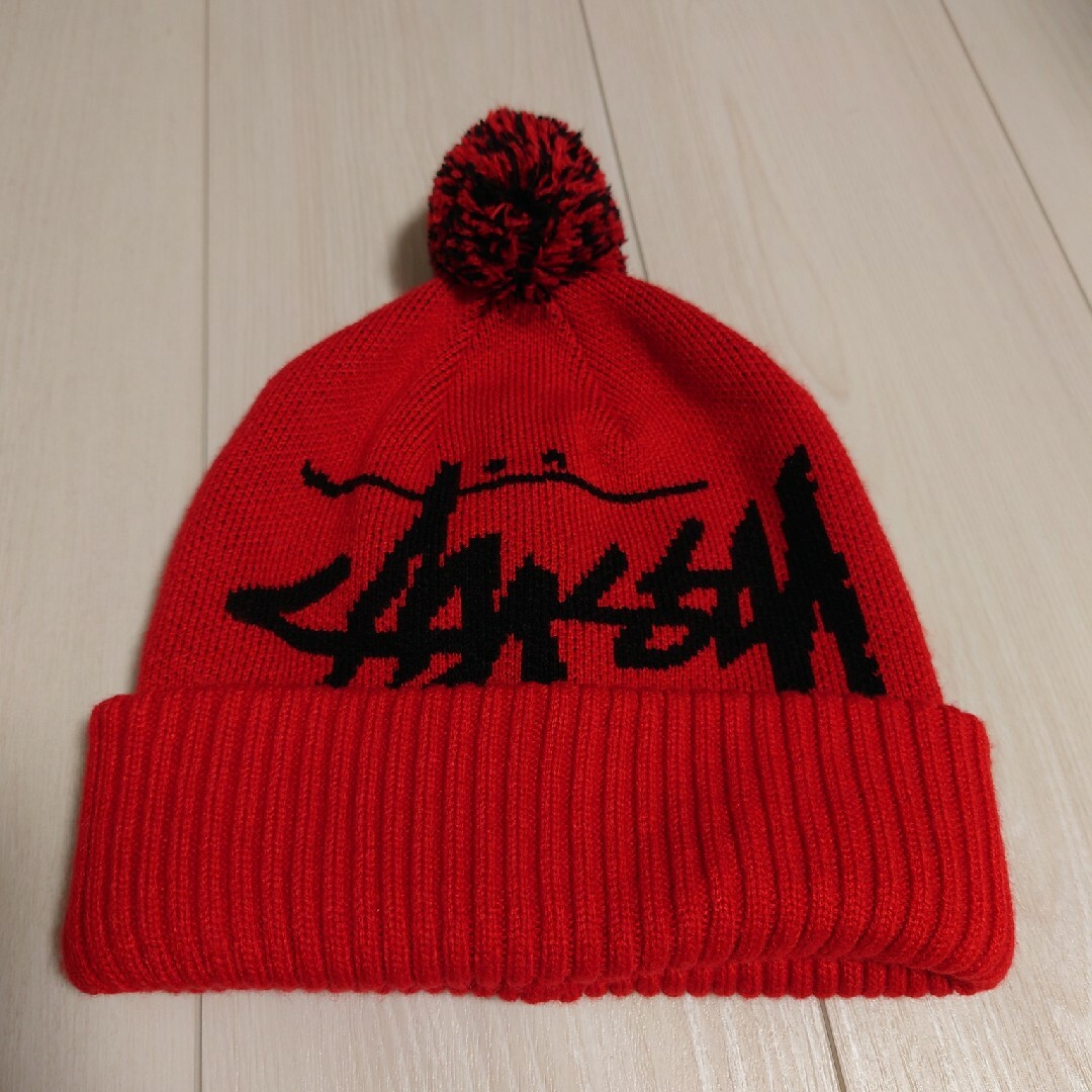 STUSSY(ステューシー)のSTUSSY　ニット帽　ほぼ試着のみ レディースの帽子(ニット帽/ビーニー)の商品写真