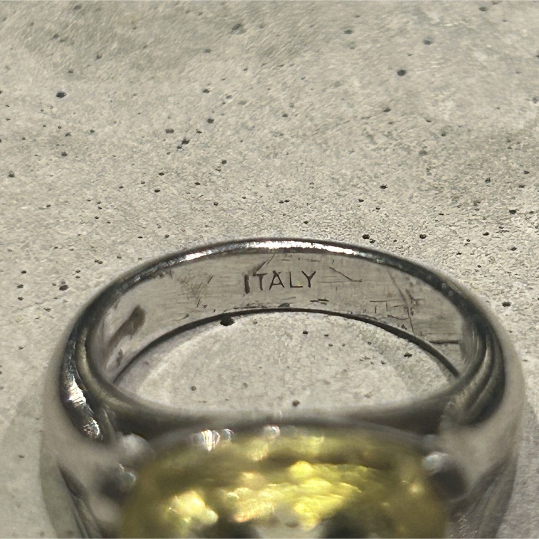 イタリア製 VINTAGE ヴィンテージシルバー925 クォーツデザインリング レディースのアクセサリー(リング(指輪))の商品写真