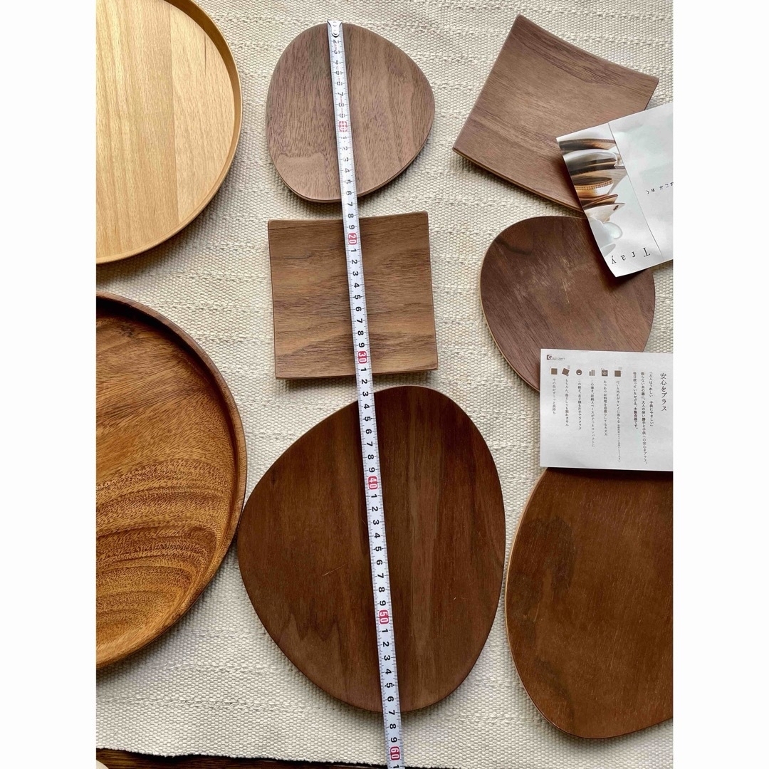 木製 ウッドプレート 木の器 大皿 1点のみ インテリア/住まい/日用品のキッチン/食器(食器)の商品写真