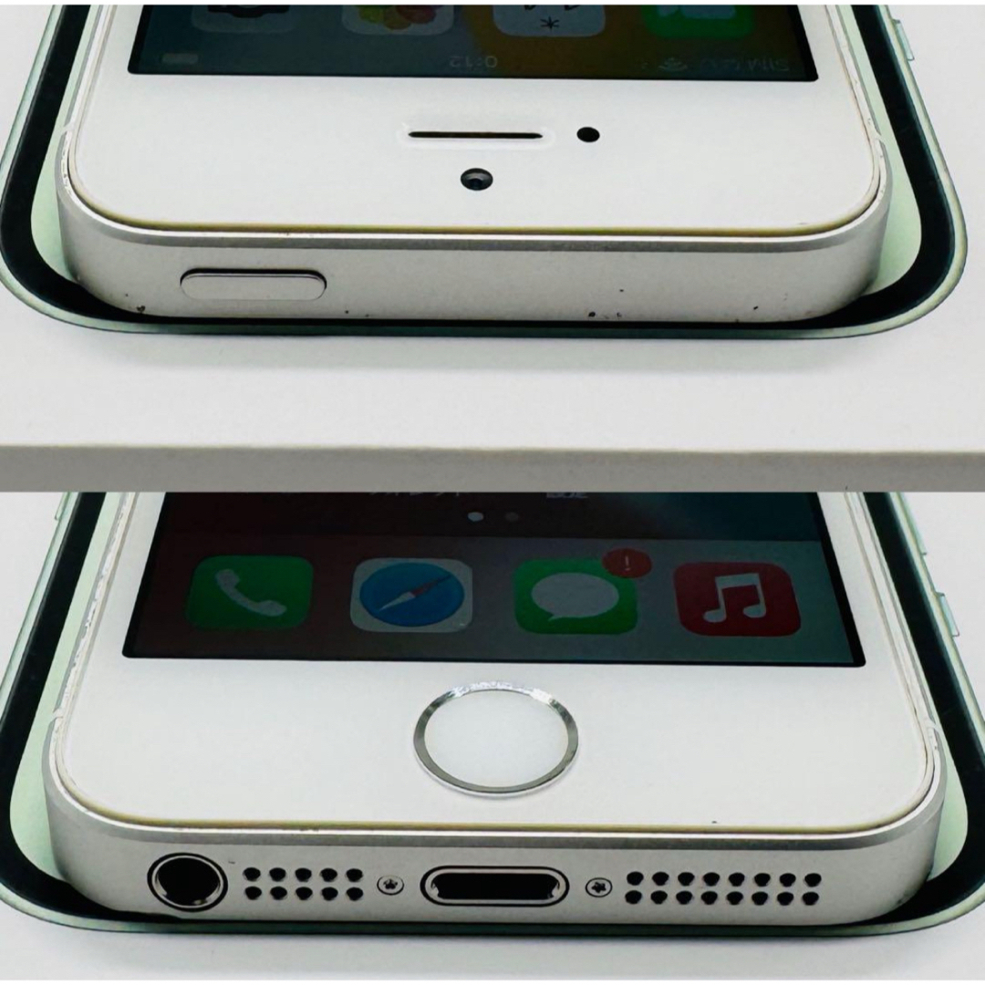 iPhone(アイフォーン)のiPhone SE 第1世代 SIMフリー 32GB シルバー 管理734 スマホ/家電/カメラのスマートフォン/携帯電話(スマートフォン本体)の商品写真