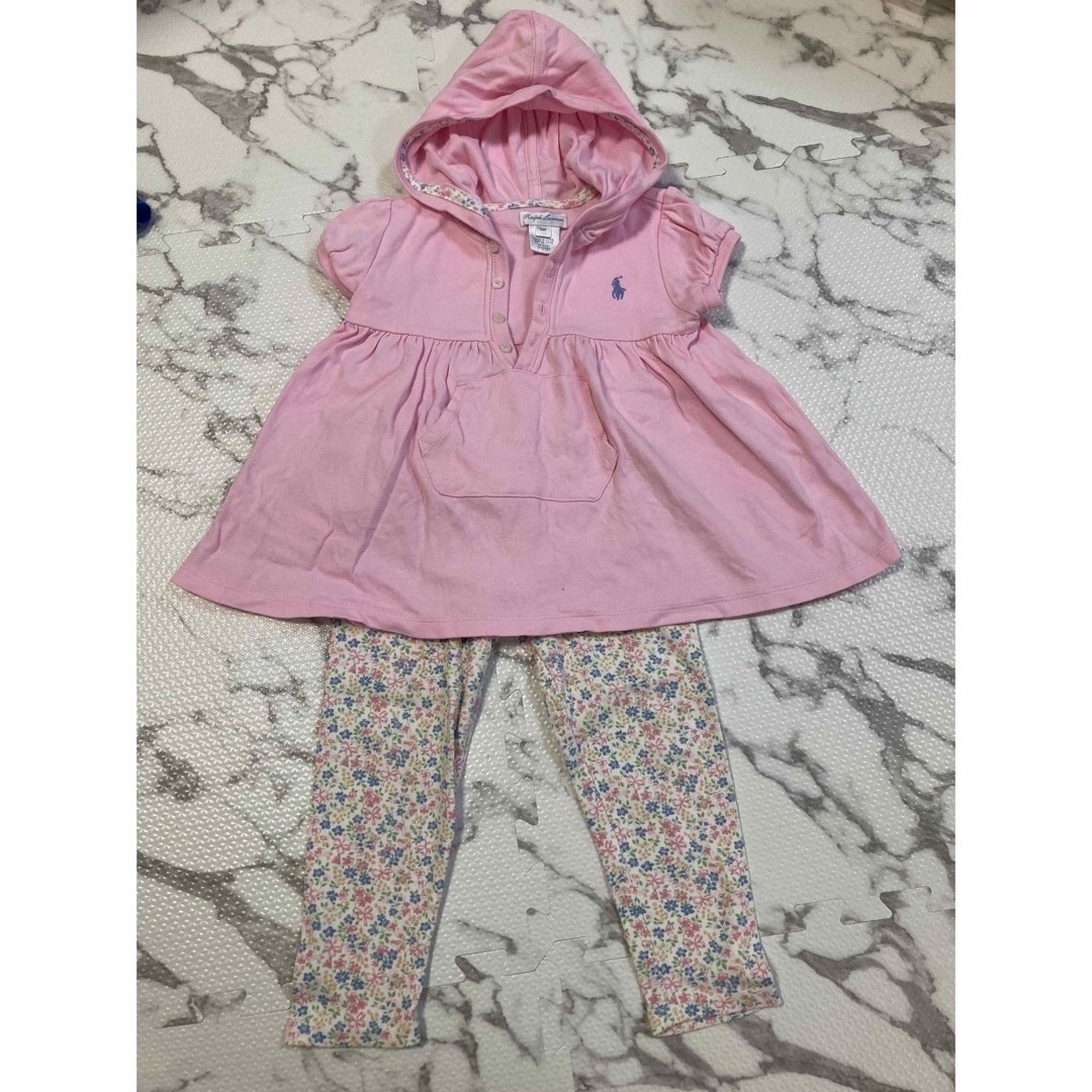 Ralph Lauren(ラルフローレン)の専用ラルフローレンセットアップ　トッカ半袖　90 キッズ/ベビー/マタニティのキッズ服女の子用(90cm~)(その他)の商品写真