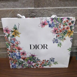 クリスチャンディオール(Christian Dior)のDior 紙袋 ショッパー 限定 花柄 ショップ袋 ディオール(印刷物)