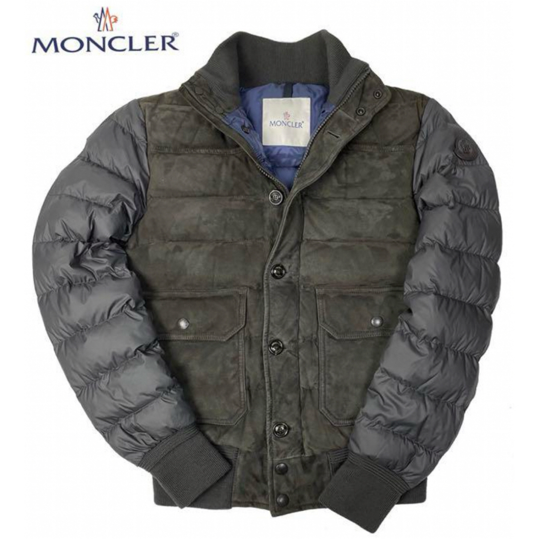 MONCLER(モンクレール)のMONCLER モンクレール ゴートレザー ダウンジャケット RAPHAEL メンズのジャケット/アウター(ダウンジャケット)の商品写真