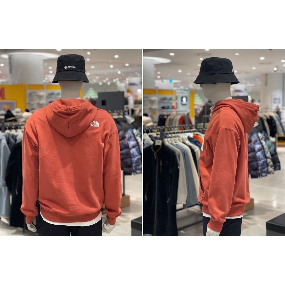 THE NORTH FACE(ザノースフェイス)のノースフェイス コットン パーカー 新品 フーディー ロゴ 長袖 トップス L メンズのトップス(パーカー)の商品写真