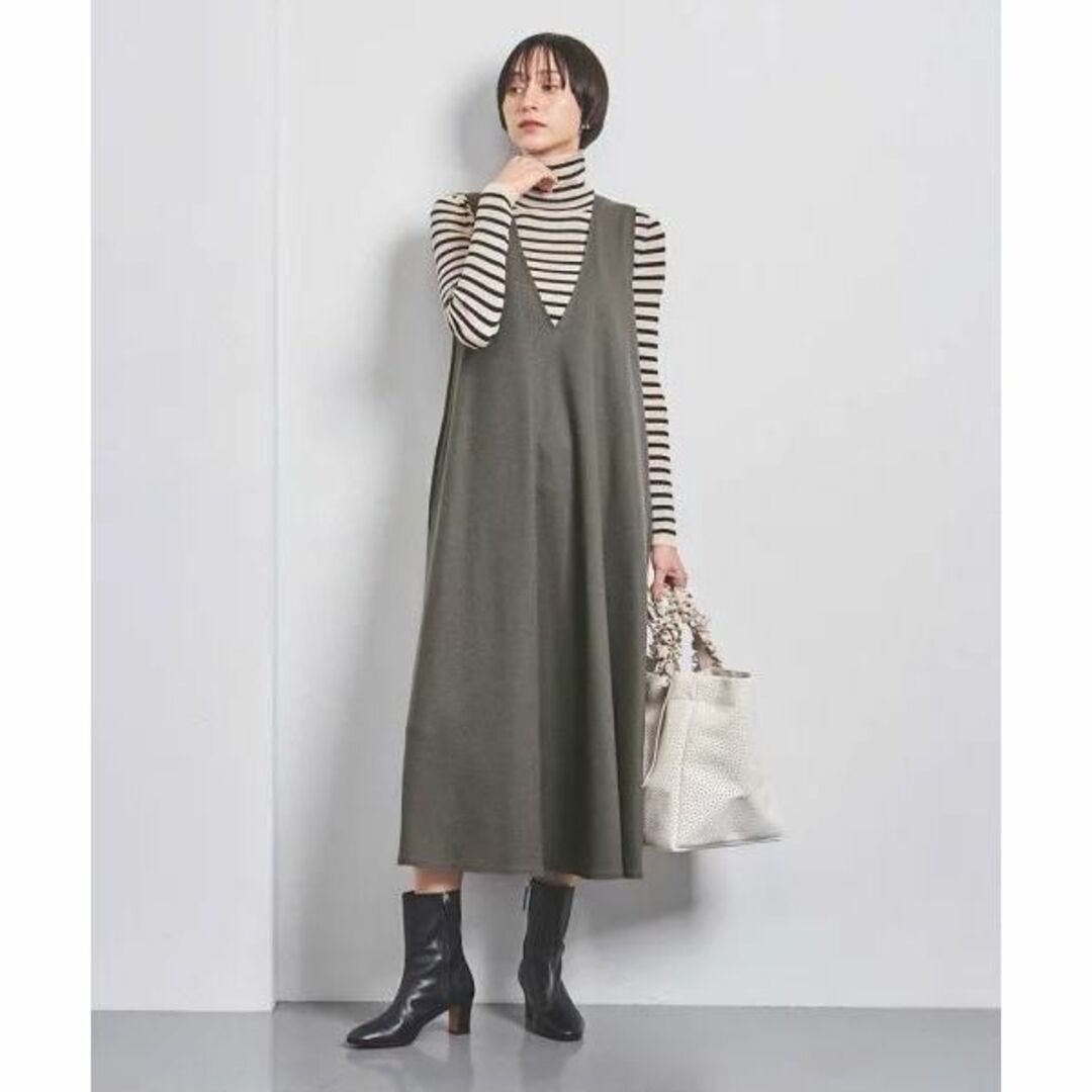 UNITED ARROWS(ユナイテッドアローズ)の新品 UNITED ARROWS スムース ジャージー ワンピース レディースのワンピース(ロングワンピース/マキシワンピース)の商品写真