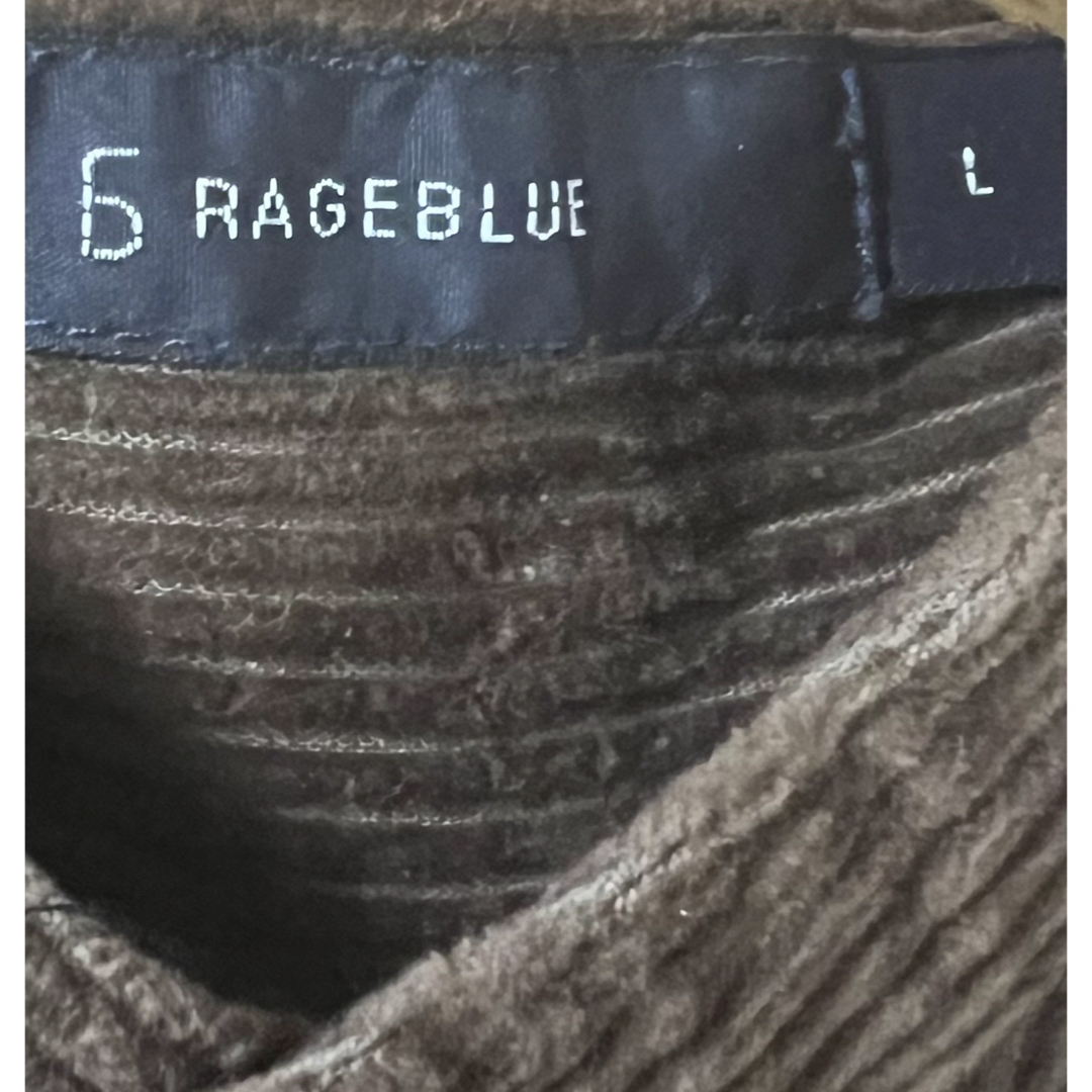 RAGEBLUE(レイジブルー)のRAGEBLUE  シャツ　長袖　茶色 メンズのトップス(シャツ)の商品写真