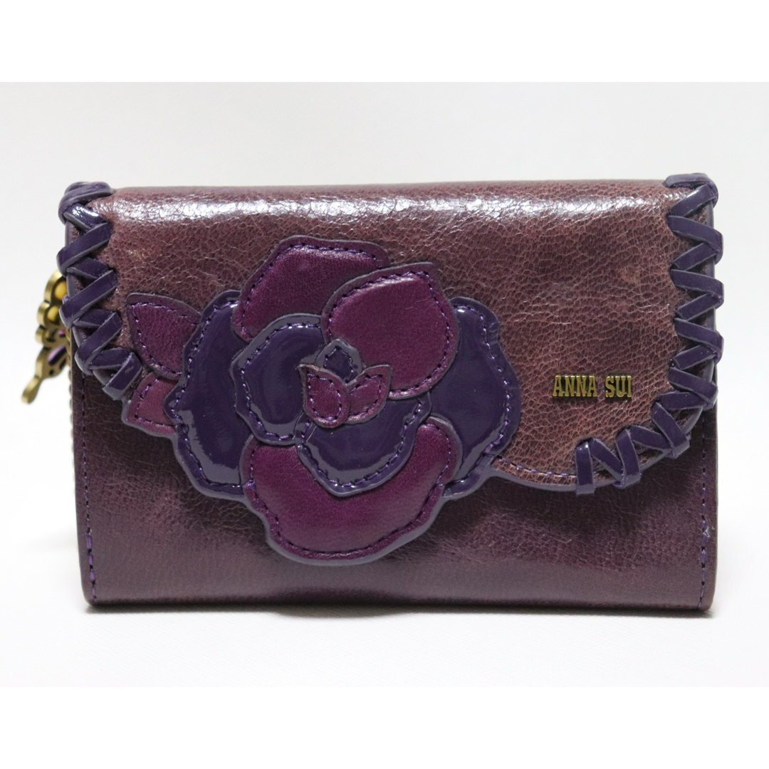 ANNA SUI(アナスイ)の《アナスイ》新品訳有 チェーン・小銭入れ付レザーカードケース コインケース レディースのファッション小物(コインケース)の商品写真