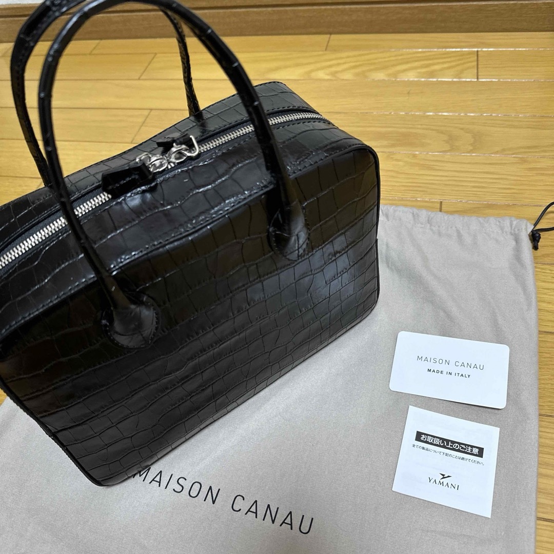 メゾンカナウ　クロコボストンᎷ レディースのバッグ(ボストンバッグ)の商品写真