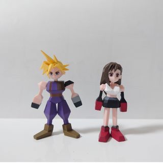 スクウェアエニックス(SQUARE ENIX)のファイナルファンタジー7　発売記念くじ　クラウド＆ティファ　ミニフィギュア(ゲームキャラクター)