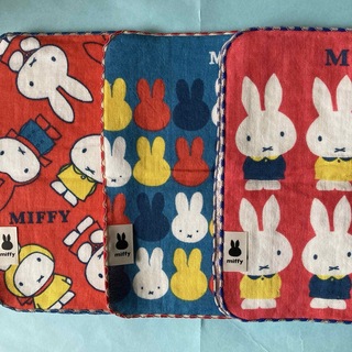 ミッフィー(miffy)の【3種】ミッフィー　ふわふわハンカチーフ(ハンカチ)