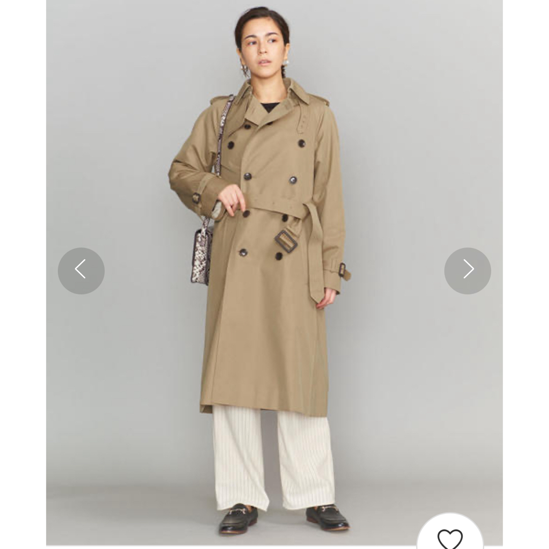 BEAUTY&YOUTH UNITED ARROWS(ビューティアンドユースユナイテッドアローズ)のBY TRADITIONAL 60/2 ラグラントレンチコート/スプリングコート レディースのジャケット/アウター(トレンチコート)の商品写真