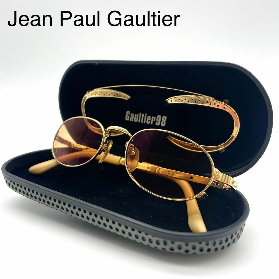 Jean-Paul GAULTIER(ジャンポールゴルチエ)の★美品 ジャンポールゴルチエ サングラス ゴールドフレーム 56-7116 メンズのファッション小物(サングラス/メガネ)の商品写真