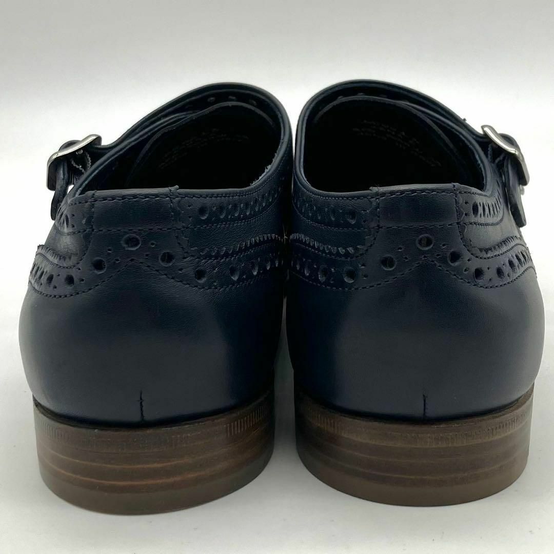 Church's(チャーチ)の新品 チャーチ LANA ダブルモンク ウイングチップ メダリオン 紺 39 レディースの靴/シューズ(ローファー/革靴)の商品写真